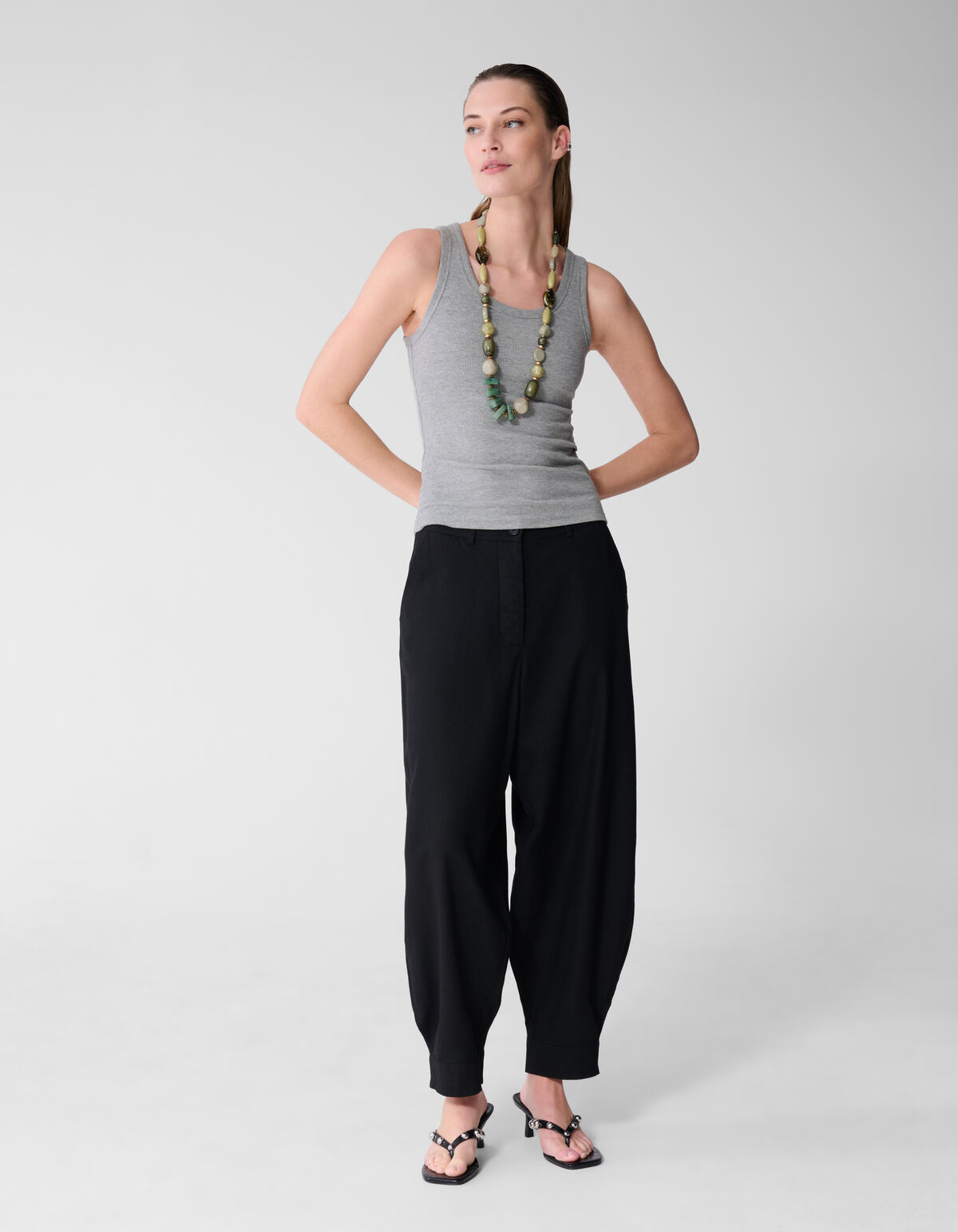 Rib Top Lichtgrijs By Lonneke