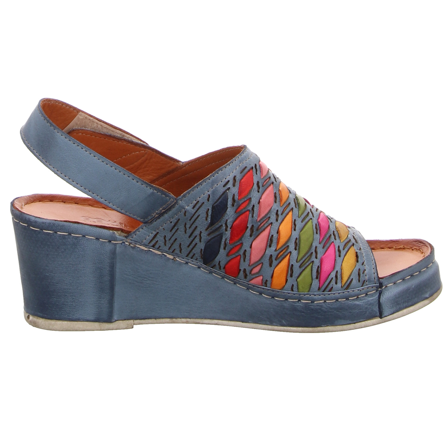 Gemini Keilsandaletten blau