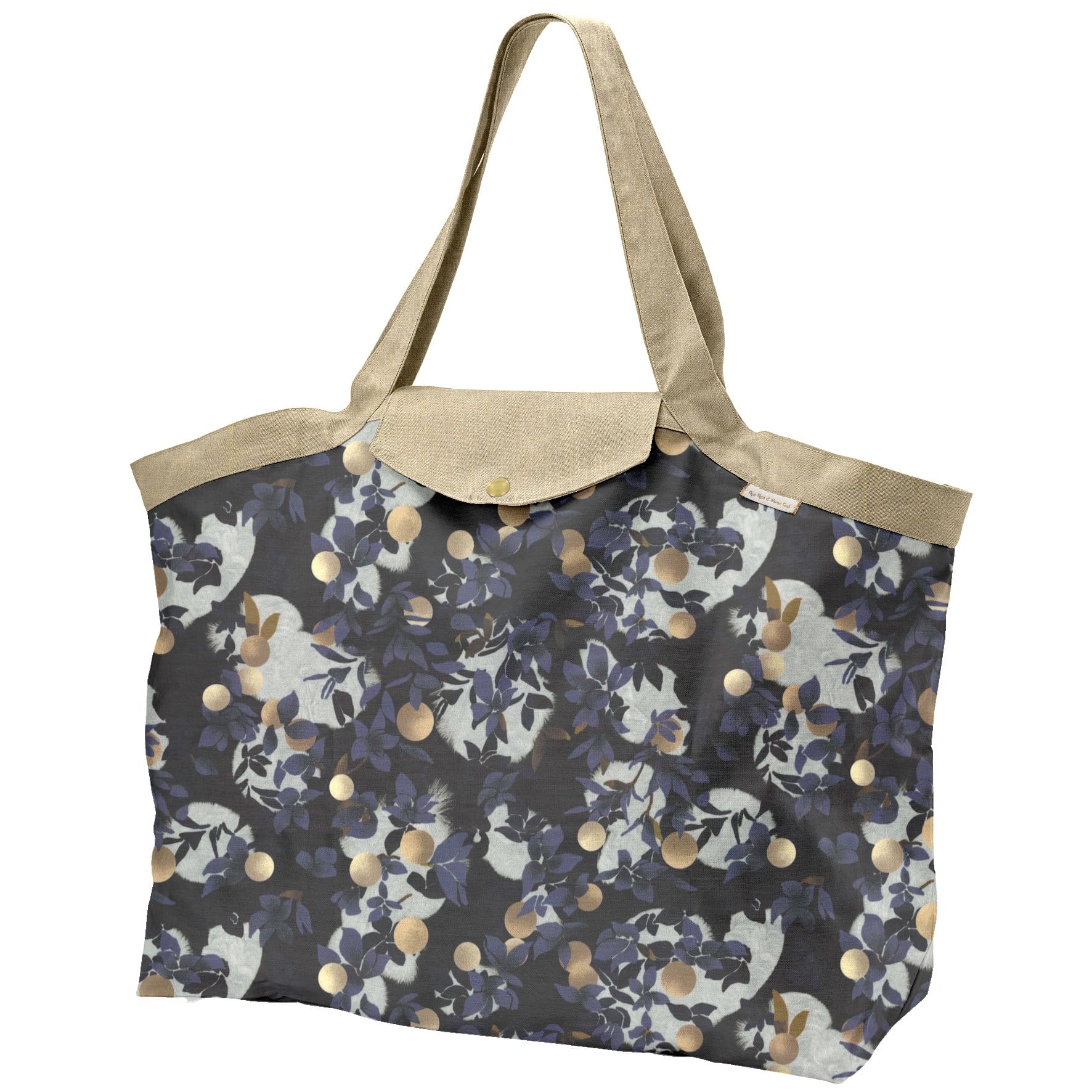 Sac Cabas Grand Flocon Doré
