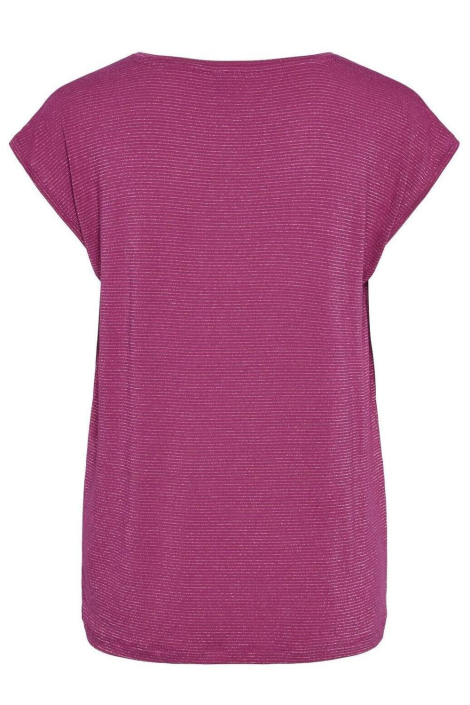 Pieces paarse dames t-shirt