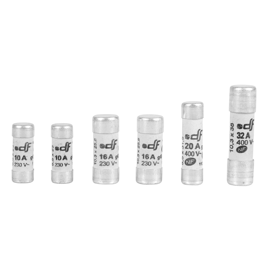 Lot de 6 fusibles sans voyant