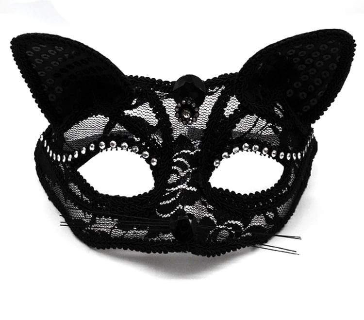 LoliLoley - Halloween kanten kattenmasker