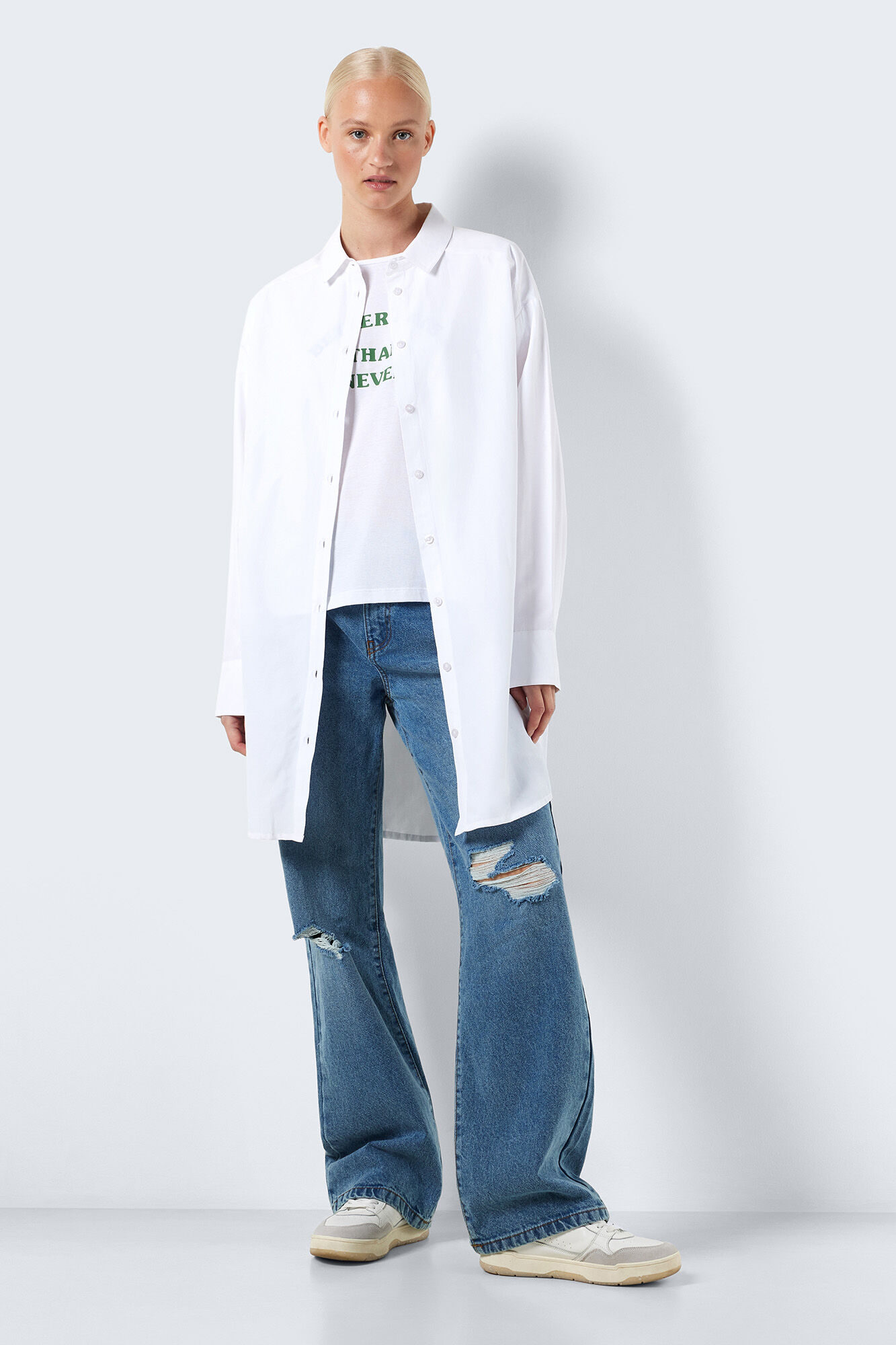 camisa básica comprida