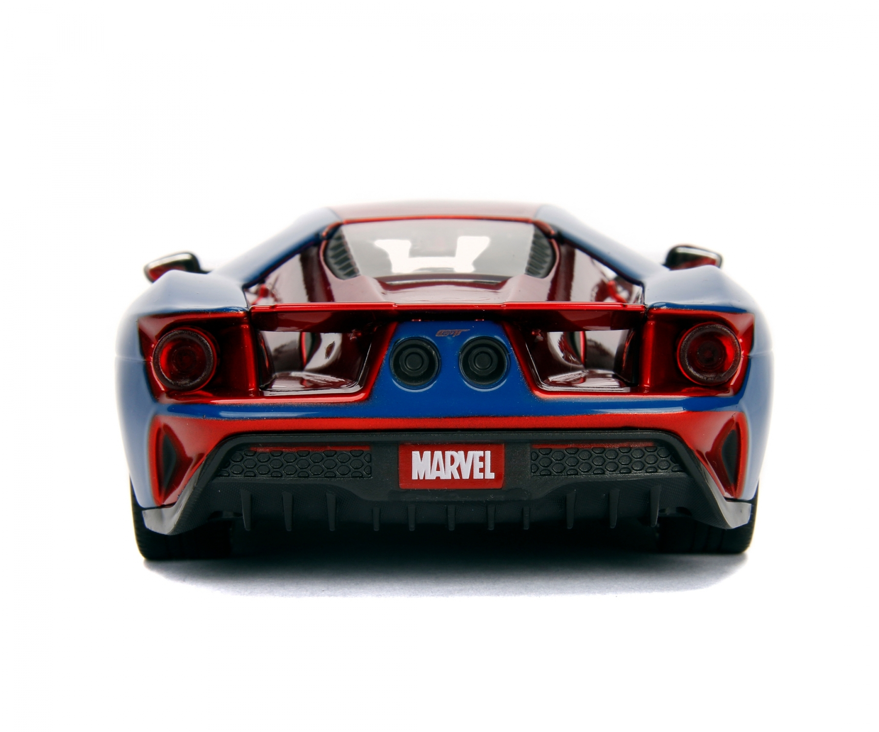 (1:24) Marvel Spiderman 2017 Ford GT Spielzeug Modell Auto Sammel Fahrzeug inkl. Spielfigur (253225002) Lizenziert
