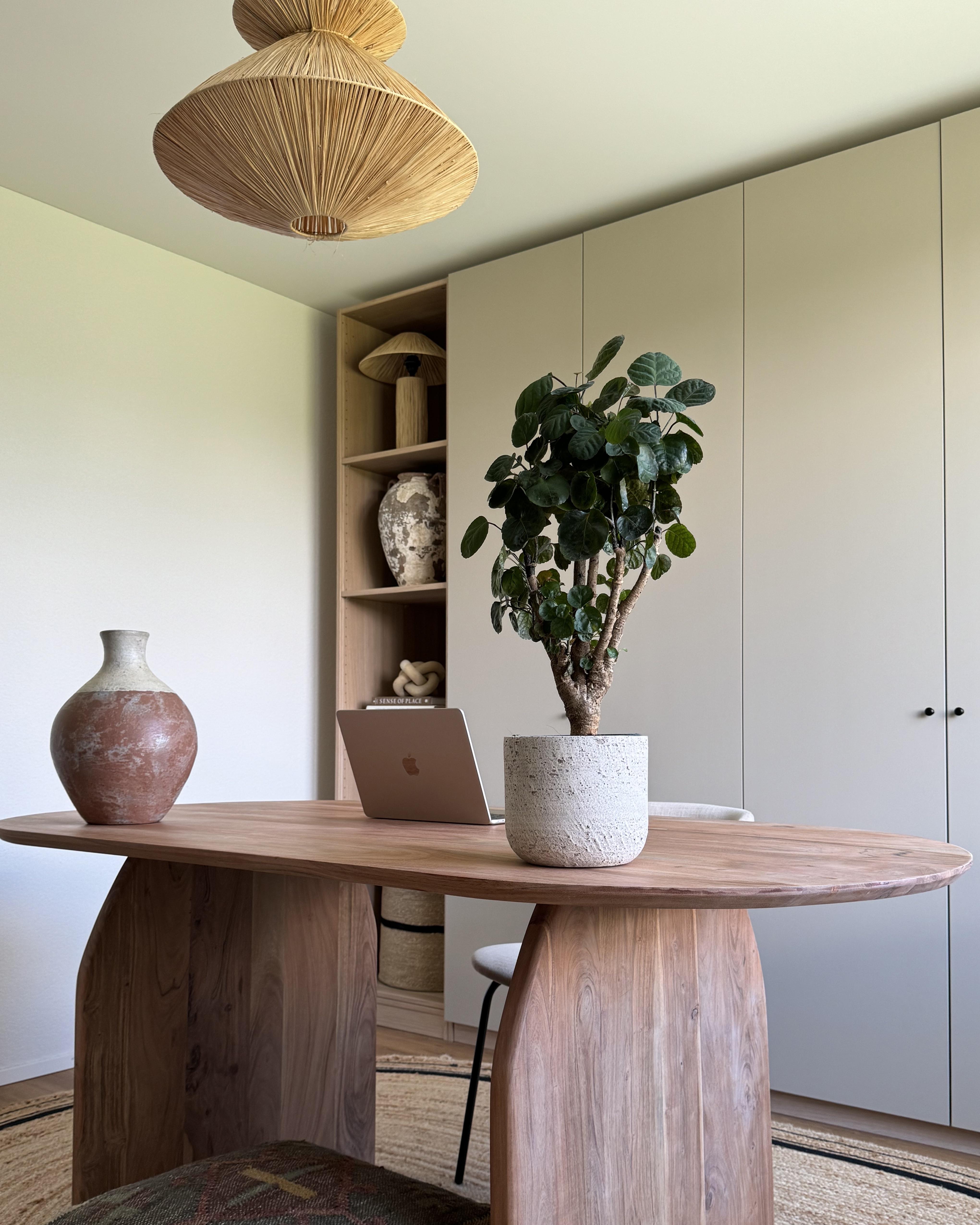 Decoratieve vaas BURSA Keramiek 37 cm Lichtbruin