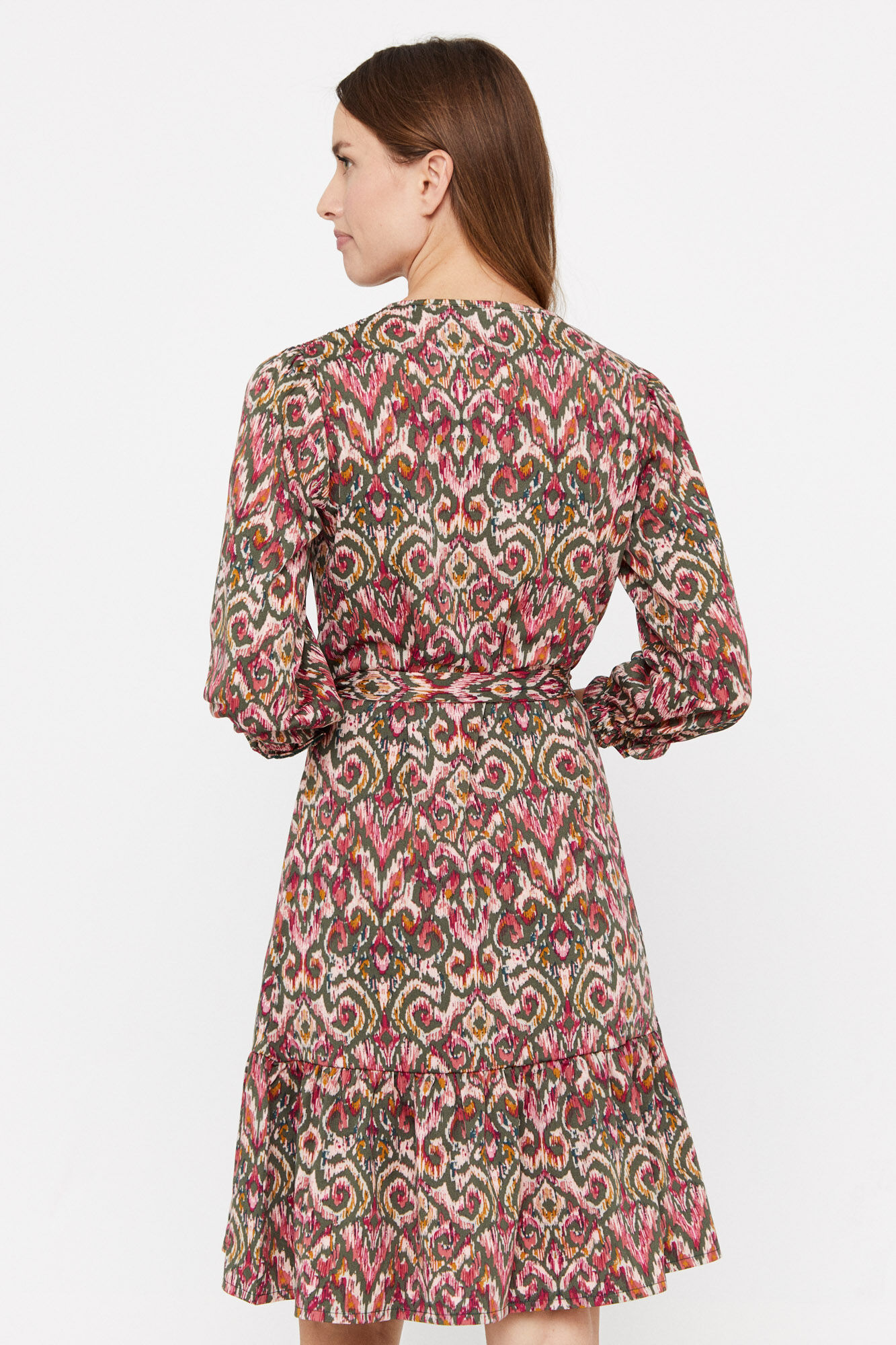 Vestido de malha estampado - Multicolorido