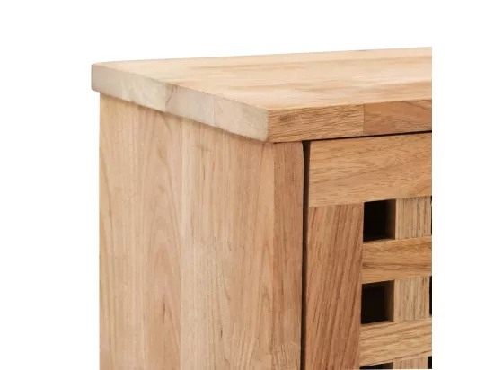 Banc de rangement de chaussures 94x20x38 Bois massif de noyer