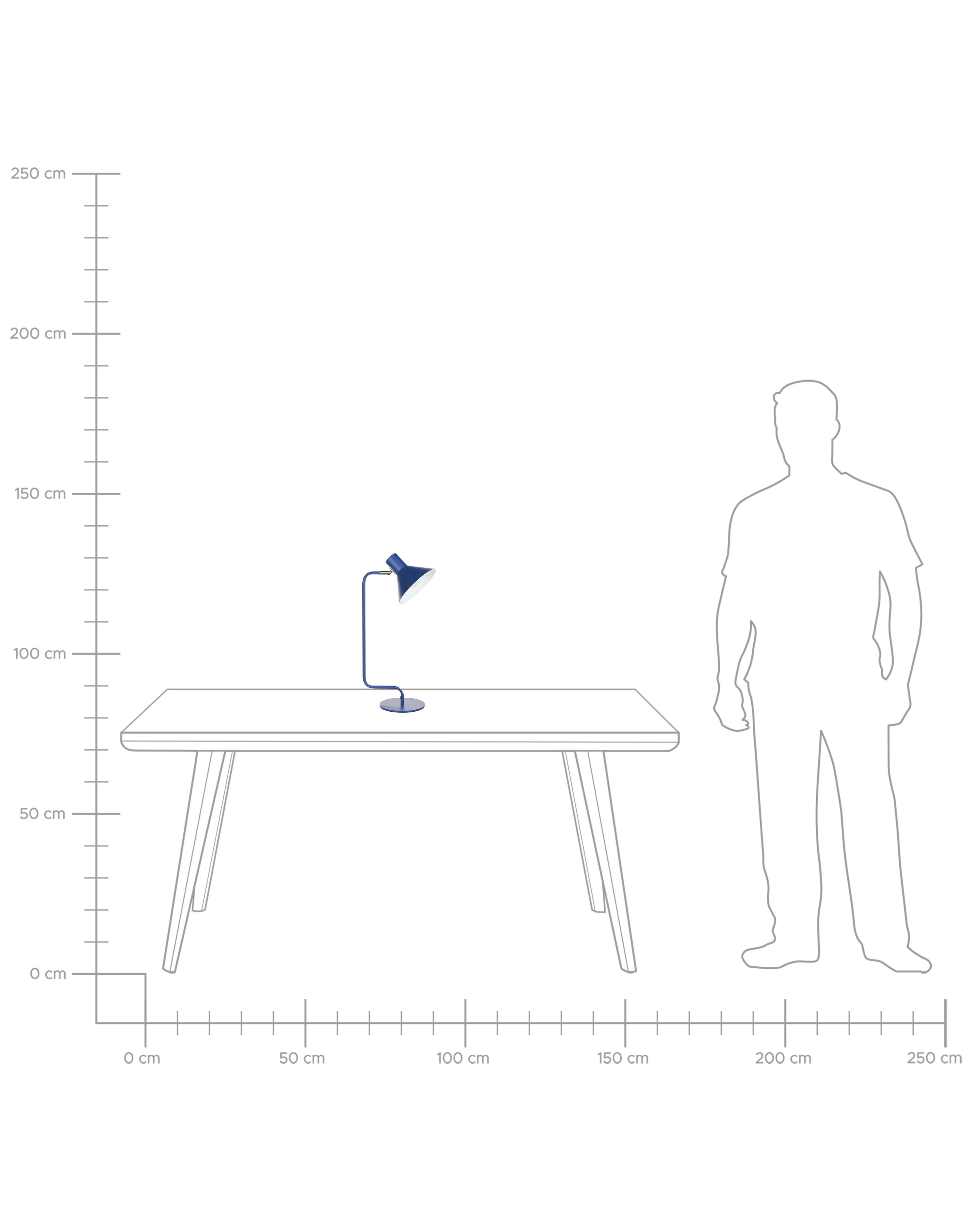 Bureaulamp RIMAVA verstelbaar Metaal Blauw