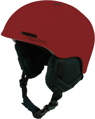 Republic R550 JR Skihjelm, Mørkerød