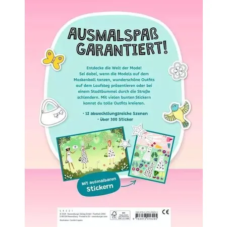 Ravensburger Mein Ausmalstickerbuch: Traumkleider