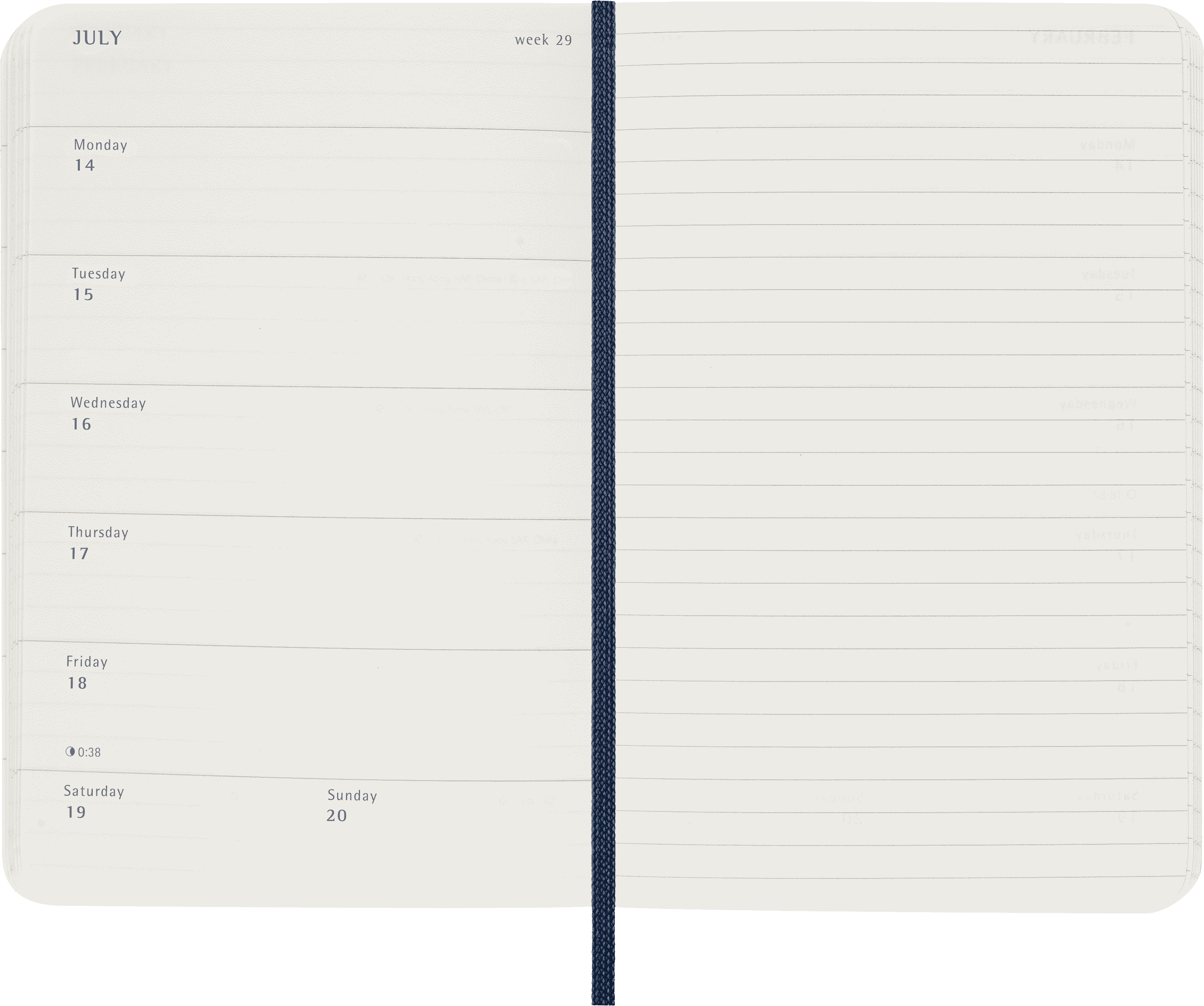 Classic Planner 2025 Pocket Weekly, soft cover, 12 months