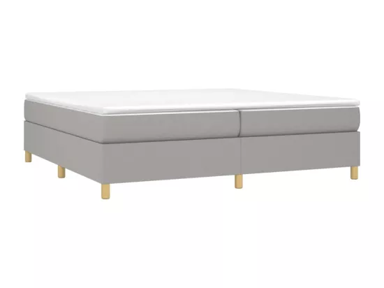 Sommier à lattes de lit Gris clair 200x200 cm Tissu