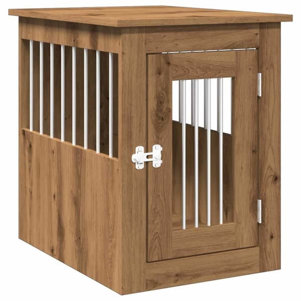 vidaXL Hundeburmøbler artisan eik 45x62x59 cm konstruert tre