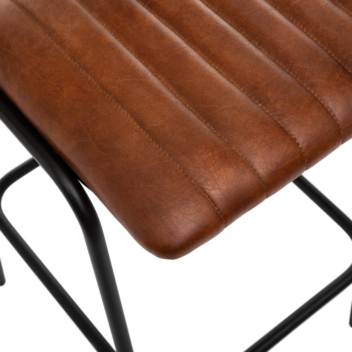 CHAISE BAR COGNAC DARIO H.103CM