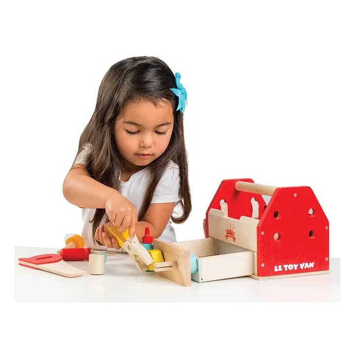 Le Toy Van Boîte à outils en bois et ses 11 accessoires
