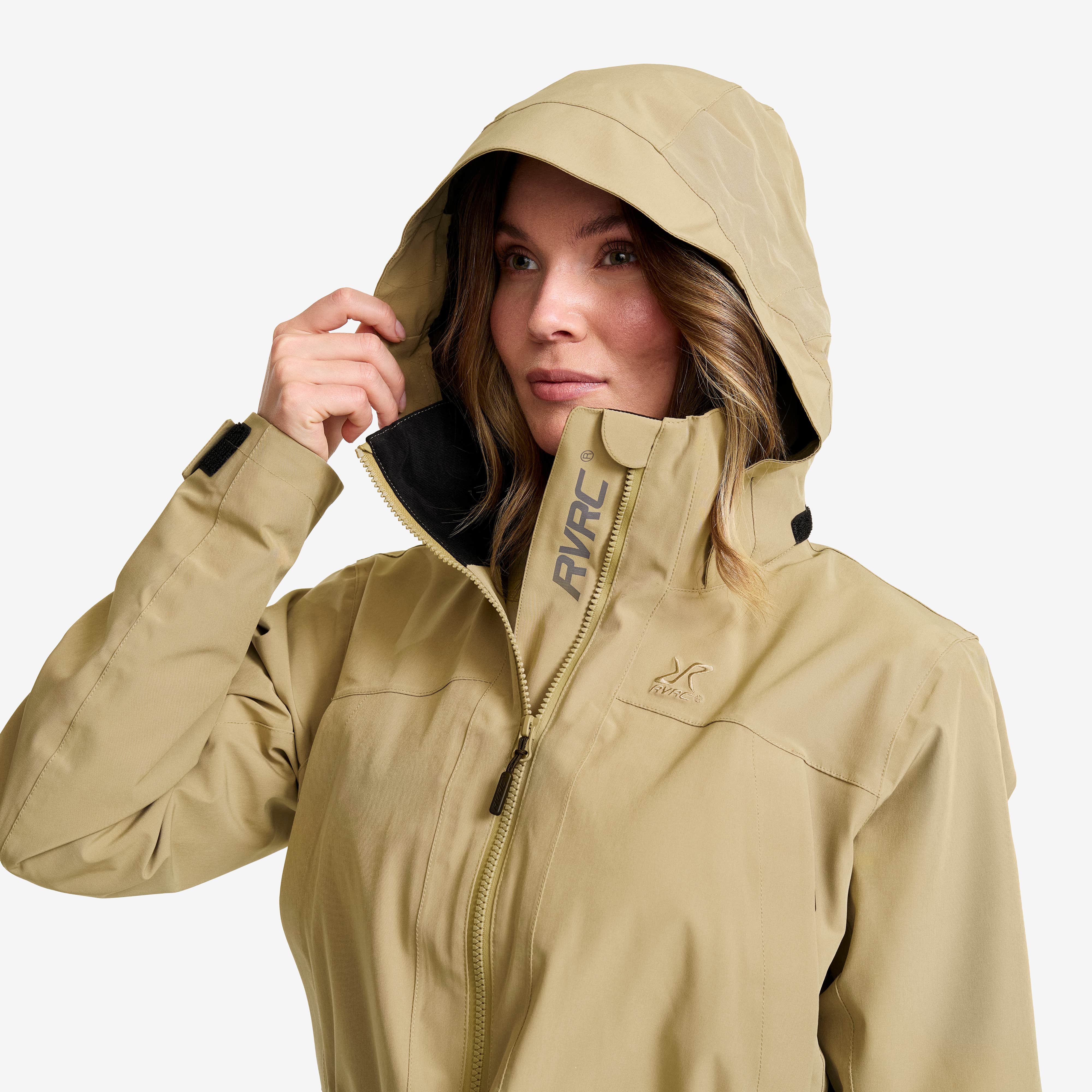 Nevis 2L Parka Dame Khaki