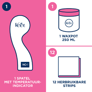 Veet Warme Wax Orientaalse Wax Minima Arganolie 250ML