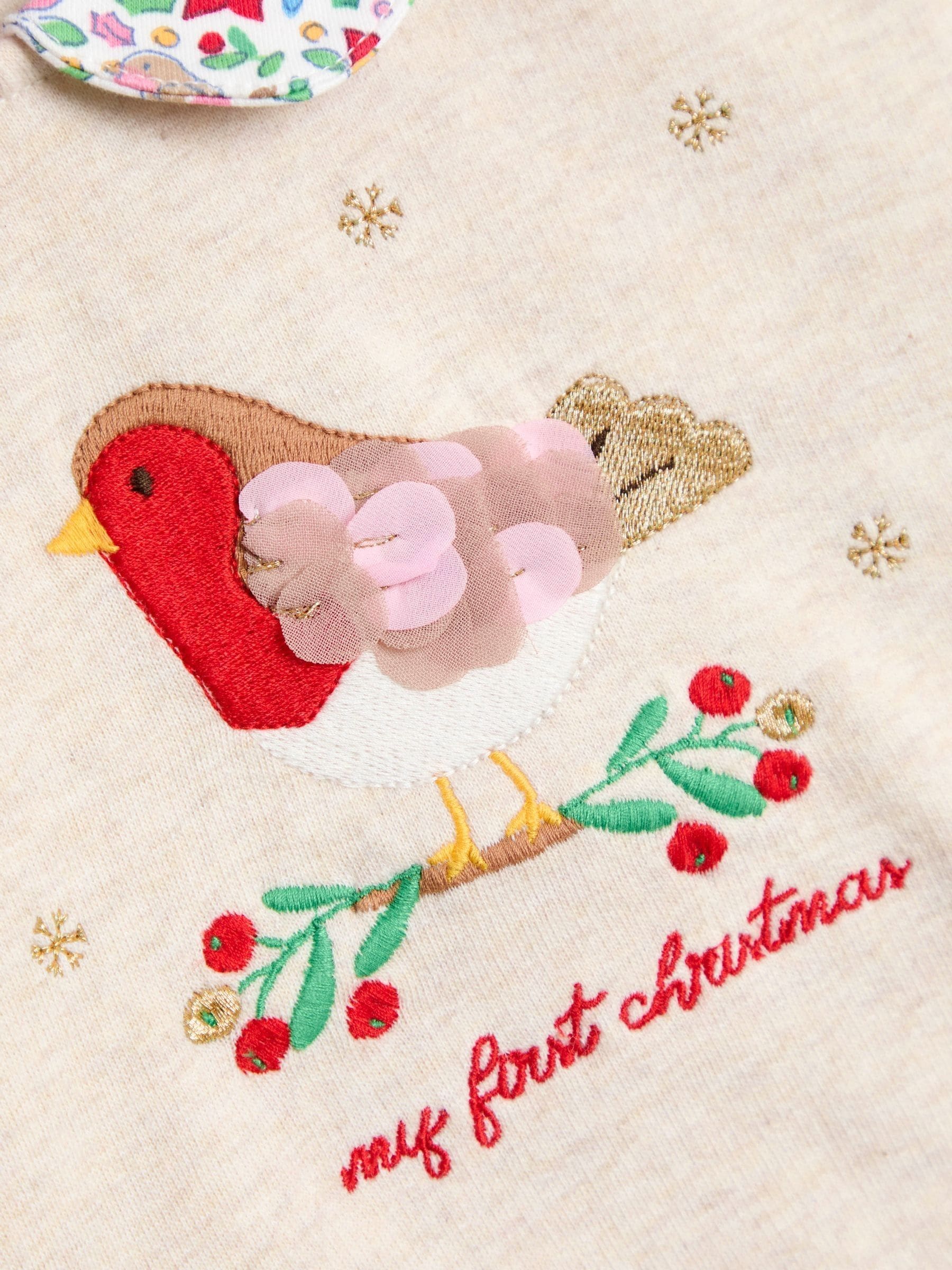 JoJo Maman Bébé My First Christmas Sweatshirt & Leggings Set