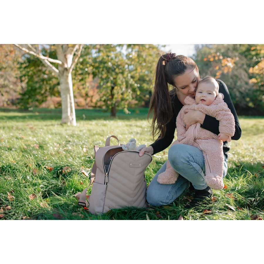 Babymel Wickelrucksack Gabby Vegan Leather Almond