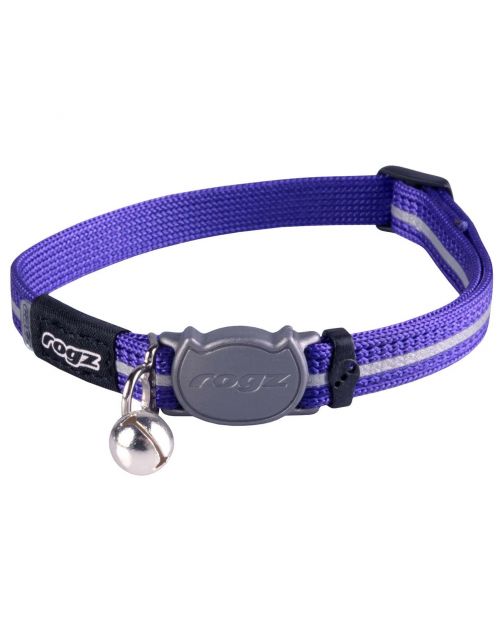 Rogz Alleycat Halsband Paars - Kattenhalsband