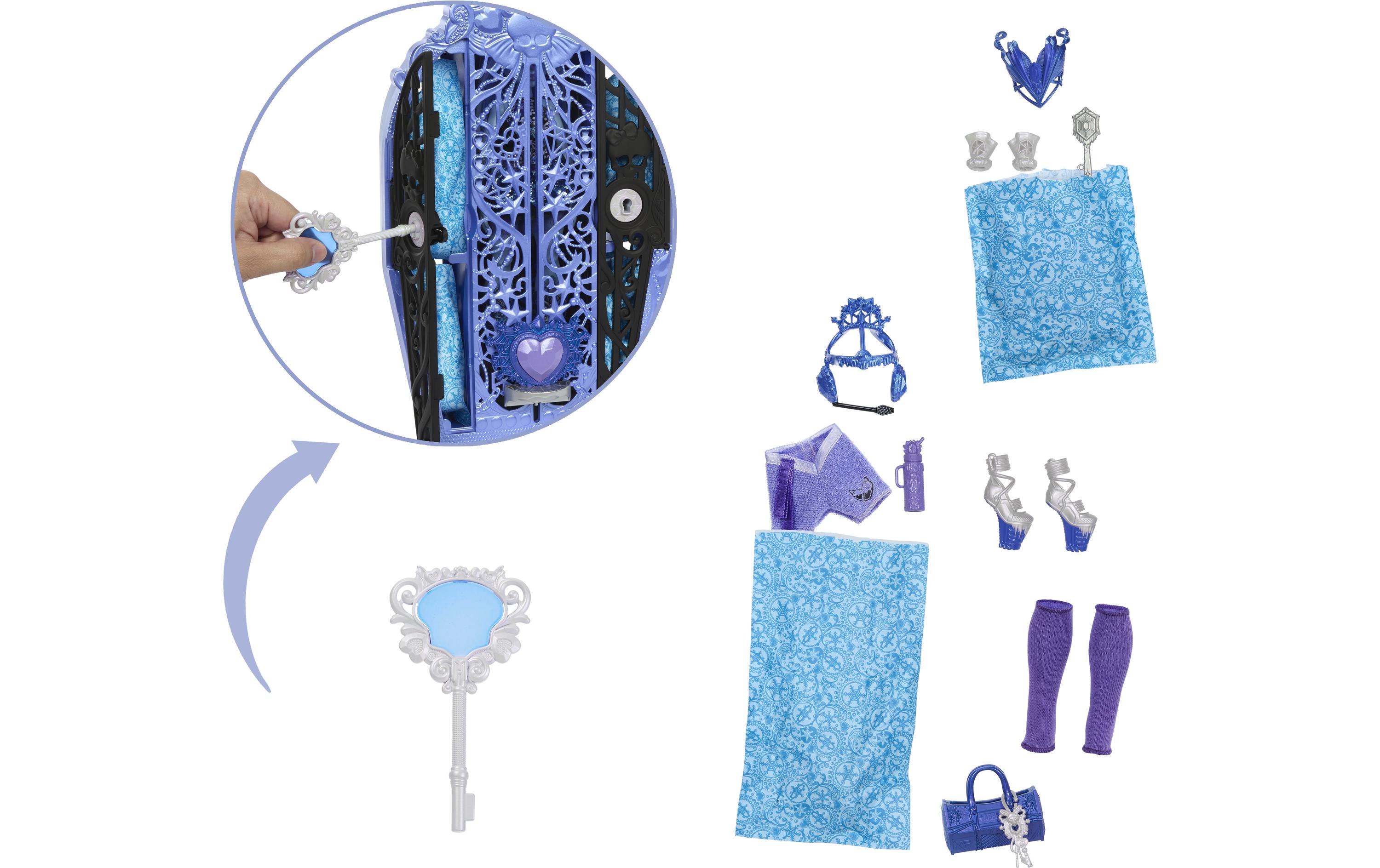 Spielset Monster High Skulltimate AbbeyPopstar-Modepuppe mit Kleiderschrank und vielen Accessoires