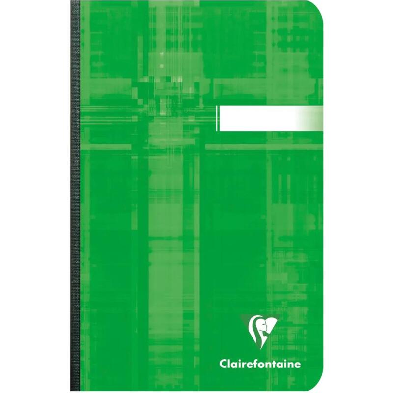 Carnet brochure dos toilé 11x17cm 96 feuilles lignées couleur aléatoire