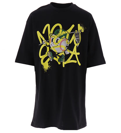 New Era T-Shirt - NE Spray Graphc - Schwarz
