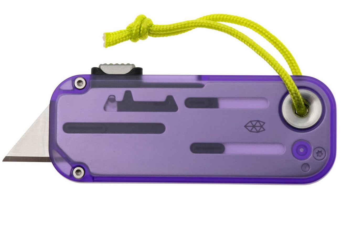 The James Brand The Palmer Clear, Atomic Purple, Electric Green Lanyard KN126211-00 utility mes
