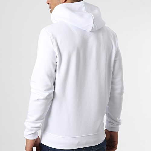 Sweat Capuche Gros Gamin Blanc Noir