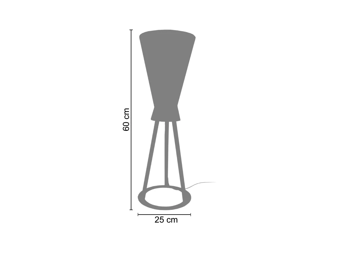 STRUMPF - Lampe de chevet champignon verre bleu