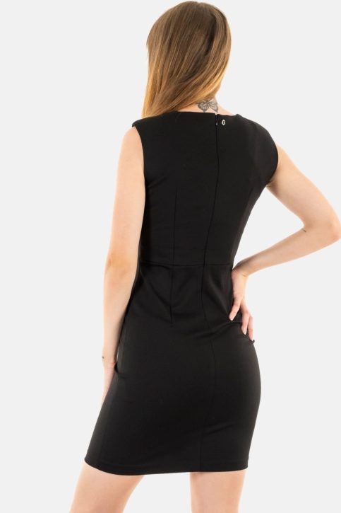 robe guess jeans claudia body icon jblk jet black a996
