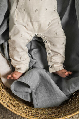 Jollein Musselinteppe Bamboo 4-Pack, Storm Grey
