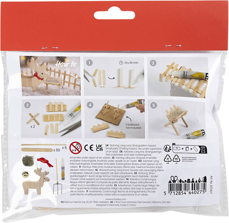 Creativ Company Mini DIY Kit Nissens Dør, Rensdyr