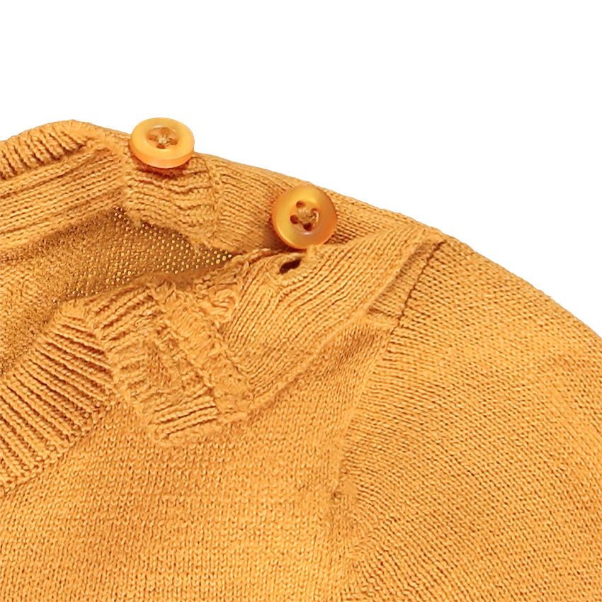 Pull en coton à message pour bébé garçon - Beige