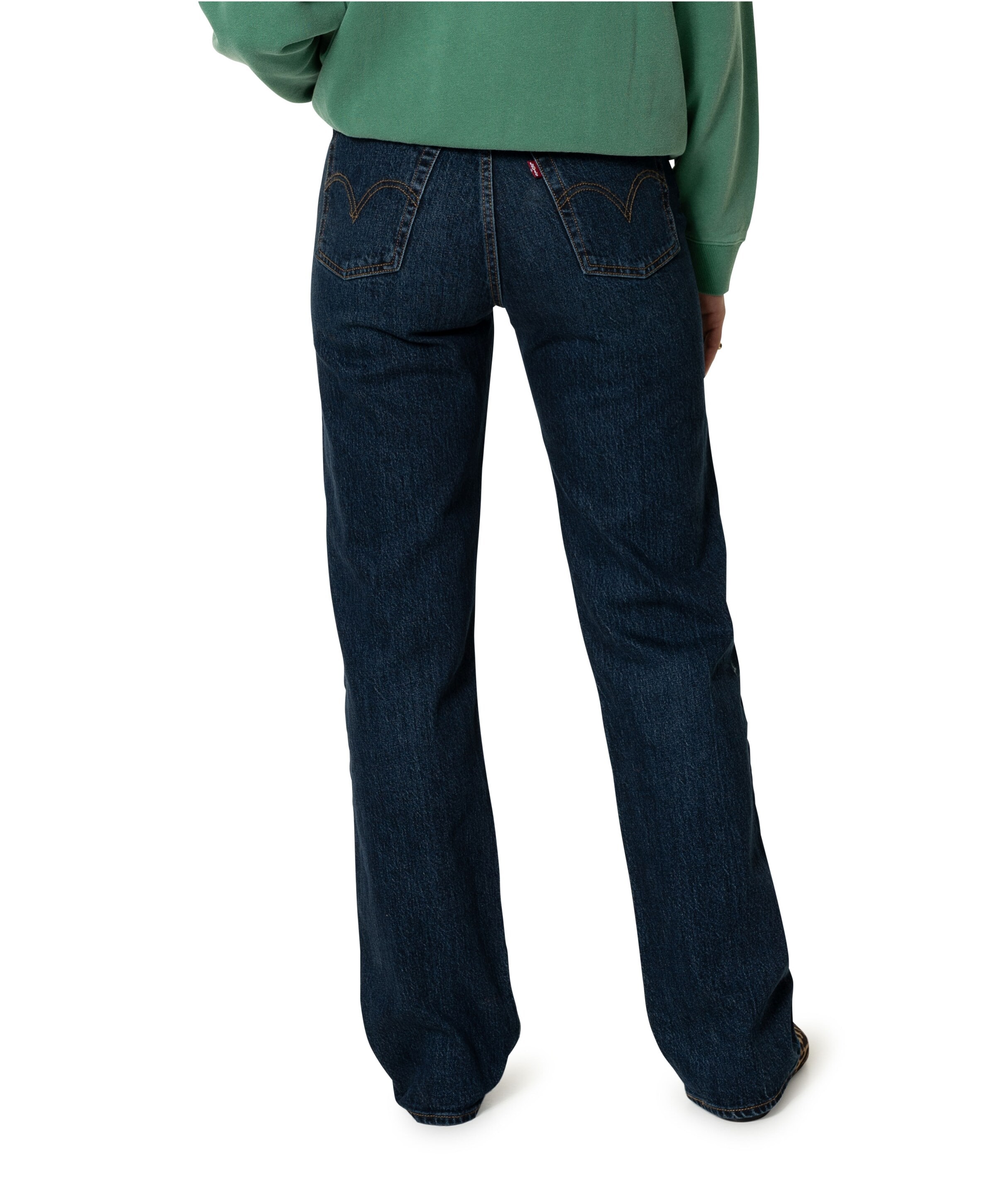 Levi's Ribcage full length dames jeans blauw