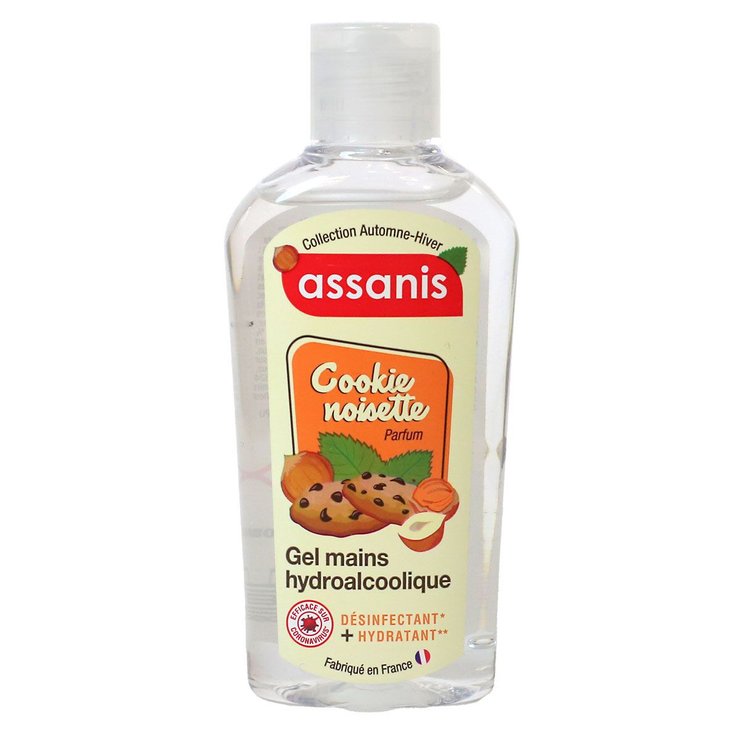Gel mains hydroalcoolique hydratant cookie noisette 80ml