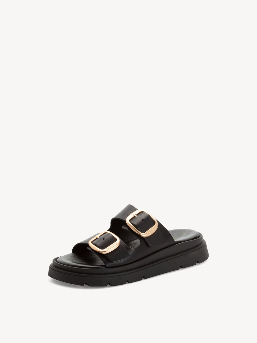 Leren Slipper - zwart
