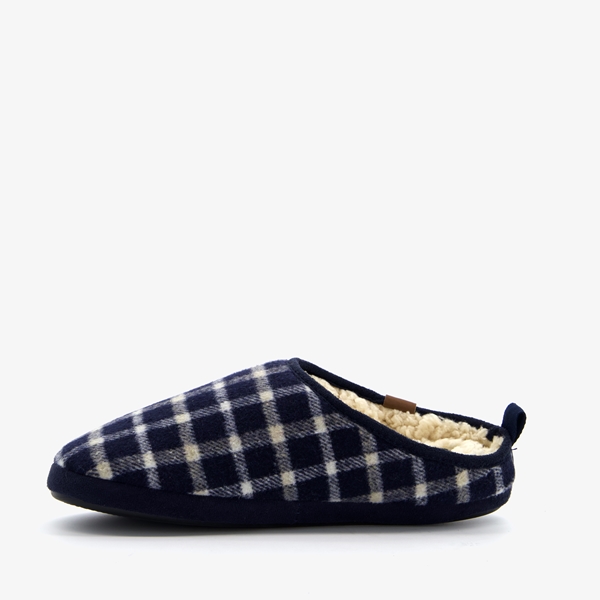 Thu!s heren pantoffels blauw geruit