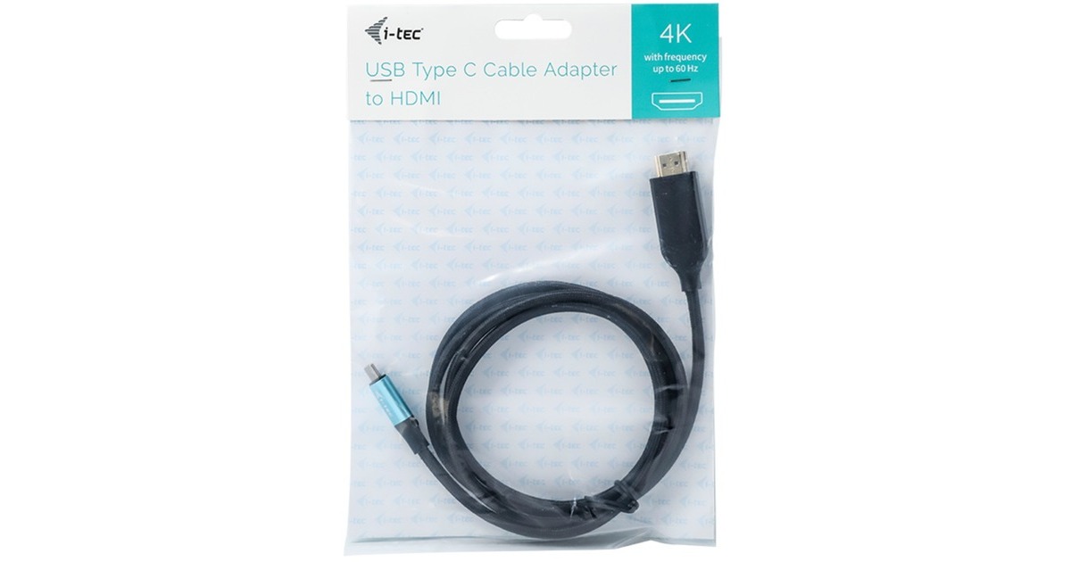 i-tecUSB-C > HDMI adapter  (Zwart, 1,5 meter, 4K 60 Hz)