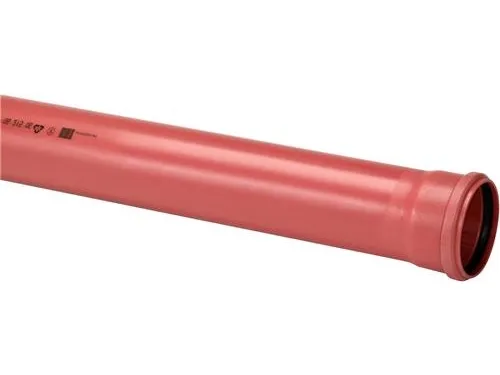 PVC-kloakrør 160x3000mm SN8 - enkeltlagsrør, EN1401. Uponor