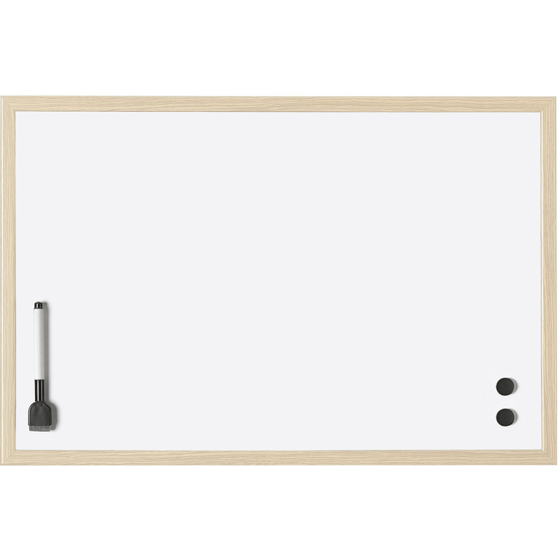 Magnetoplan Whiteboard mit Holzrahmen, 60 x 40 cm, lackiert
