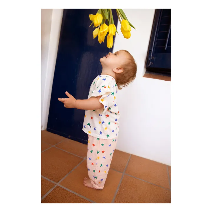 Bobo Choses Sarouel Texturé Etoiles | Abricot