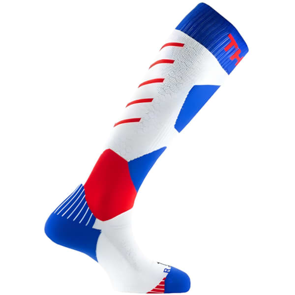 Chaussette de ski THYO SIGNATURE WHITE / BLUE