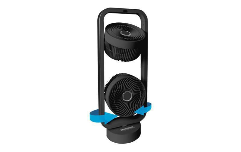 Standventilator Vind 2 Schwarz<br>Flexibel einsetzbarer Doppelventilator
