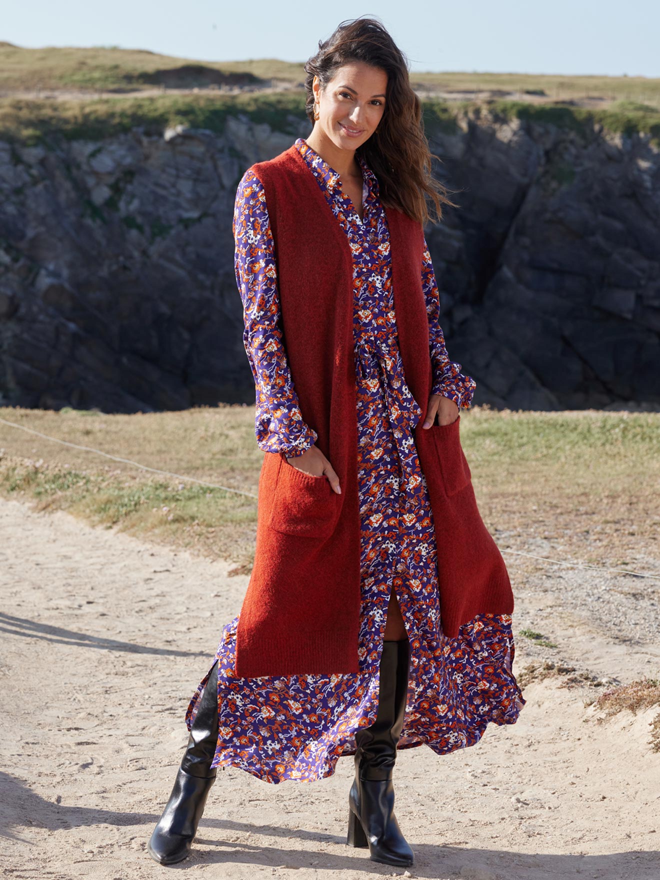 Robe chemisier toute boutonnée