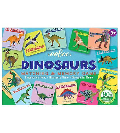 Eeboo Spiele - Gedächtnisspiele - Dinosaur