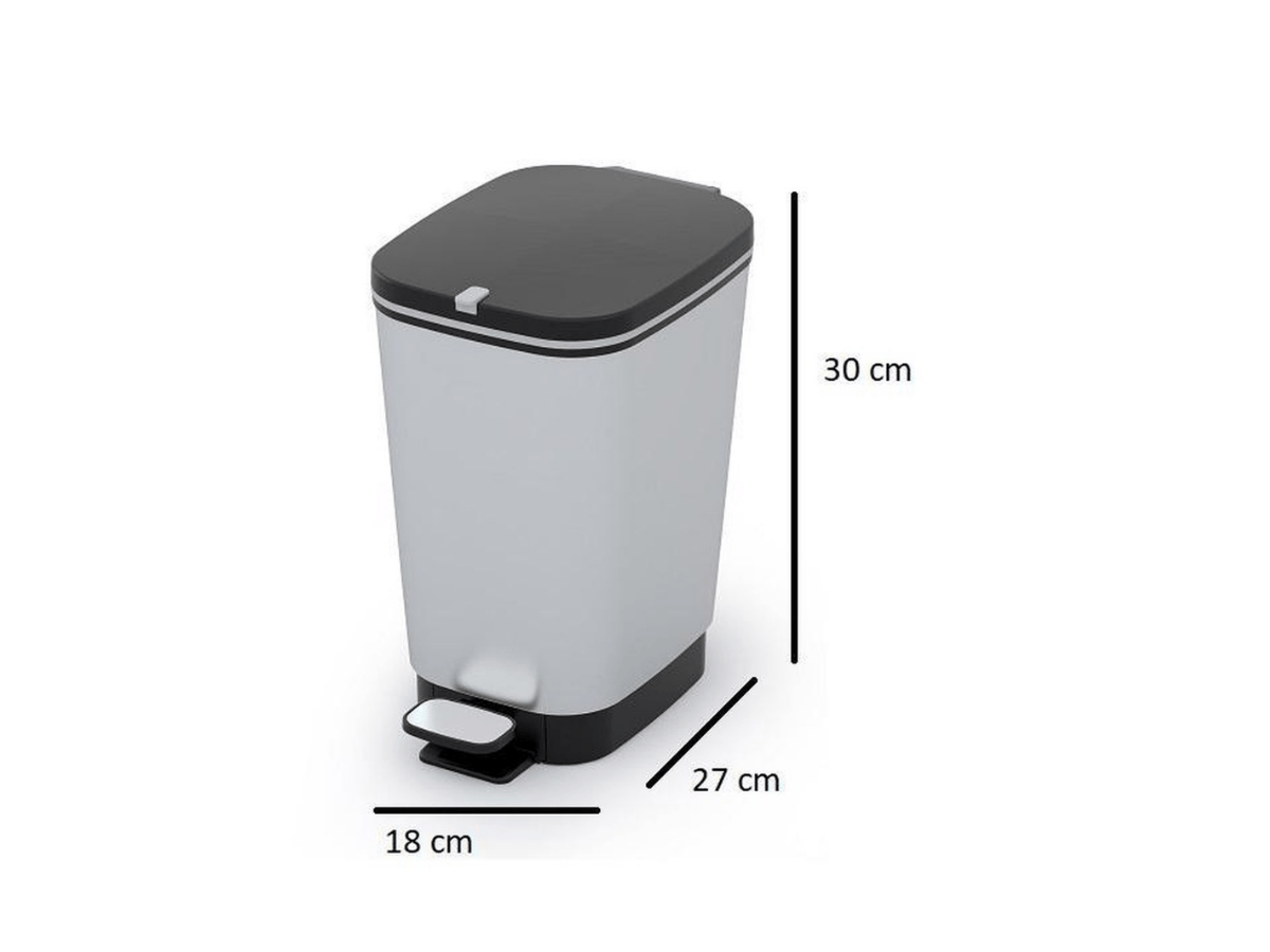 Kis Chic Bin 10 liter pedaalemmer - Silver