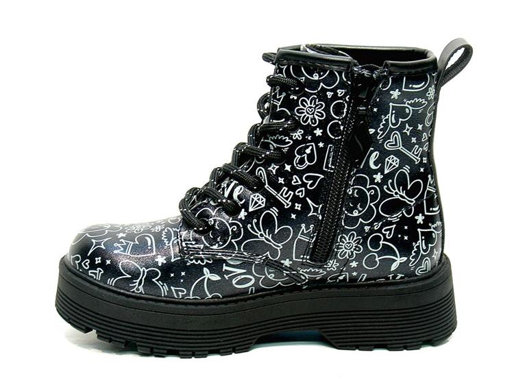 Skechers 303408L Gravlen Hi - Doodle Zwart