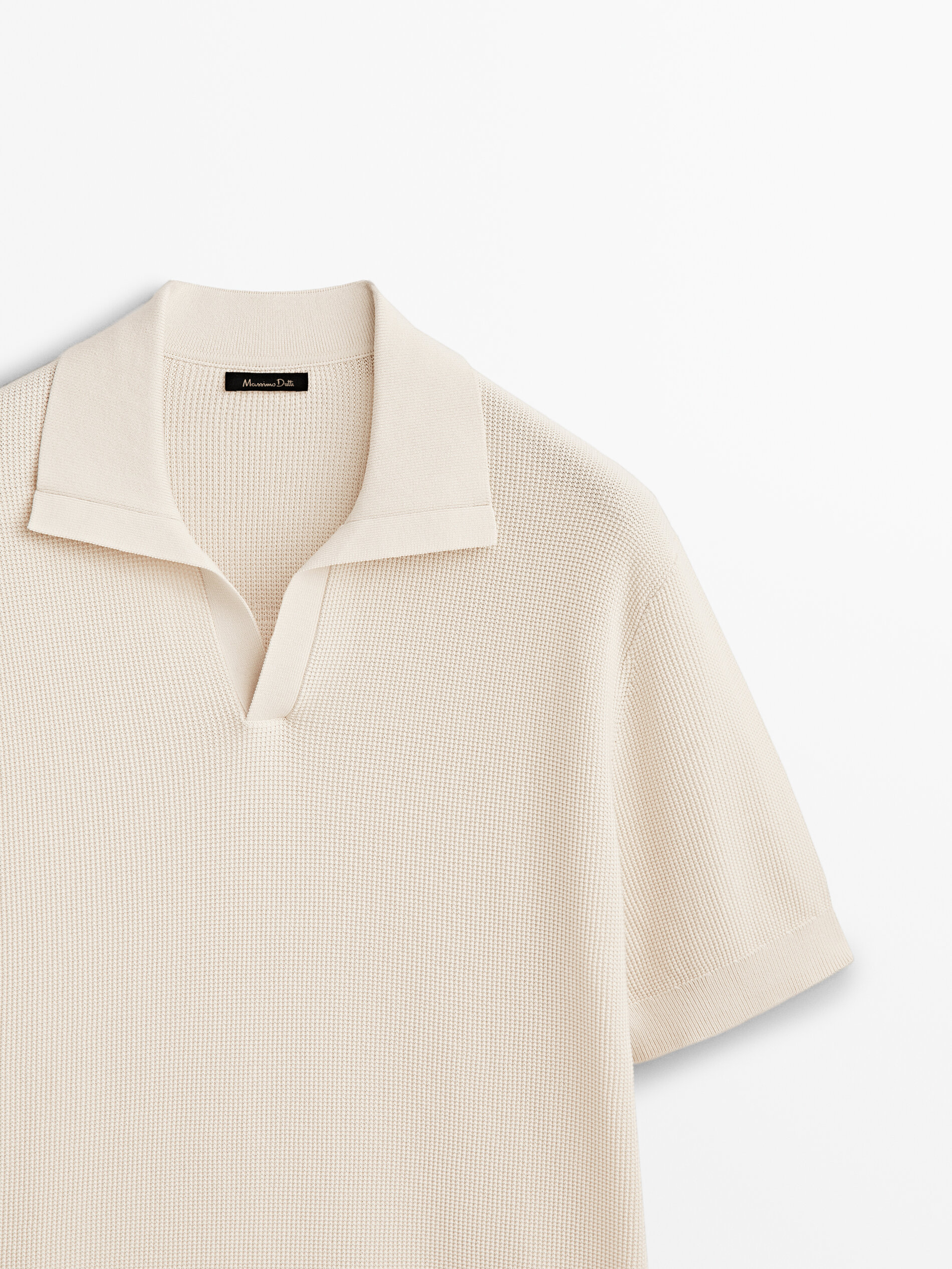 Camisa polo com gola ampla - RAW