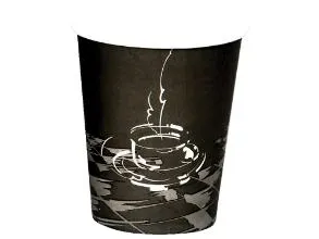 Kaffebæger Pap Ø80xH90mm 25cl 8oz Single Wall Coffeecup,20 ps x 50 stk/krt